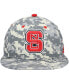 Men's Camo NC State Wolfpack Gray Undervisor On-Field Baseball Fitted Hat