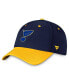 Фото #1 товара Men's Navy, Gold St. Louis Blues Authentic Pro Rink Two-Tone Flex Hat