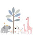 Фото #1 товара Jazzy Jungle Elephant/Zebra/Giraffe/Tree Wall Decals/Stickers
