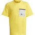 Фото #1 товара Детский Футболка с коротким рукавом Adidas Future Pocket Жёлтый