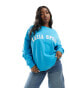 Фото #1 товара Kaiia sport logo sweatshirt in bright blue