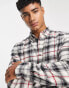 Фото #3 товара French Connection long sleeve multi check flannel shirt in ecru