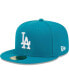 Фото #1 товара Men's Turquoise Los Angeles Dodgers 59FIFTY Fitted Hat
