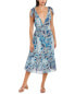 Фото #1 товара Платье Celina Moon с завязками на плечах средней длины, синее