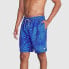 Speedo Men's 5.5" Floral Print Swim Shorts - Blue M