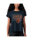 Фото #1 товара Women's Navy Chicago Bears Abigail Back Slit T-shirt