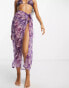 Фото #4 товара Brave Soul sarong in purple floral print