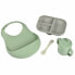 Dinnerware Set Béaba Green 4 Pieces Silicone