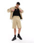 Фото #1 товара HUGO BLUE relaxed tailored shorts in beige