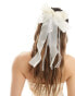 Фото #3 товара True Decandence chiffon hair bow in cream