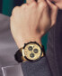 ფოტო #4 პროდუქტის Men's Swiss Chronograph Bold Fusion Black Silicone Strap Watch 44mm