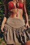 Фото #4 товара Струящаяся юбка-шорты ZARA