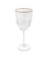 Фото #3 товара Shaped Bottom Rim Water Glasses, Set of 6