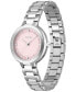 ფოტო #5 პროდუქტის Women's Sena Quartz Silver-Tone Stainless Steel Watch 34mm