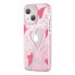 Чехол для смартфона Kingxbar iPhone 14 Plus в гвоздики розовый
