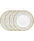 Фото #1 товара Сервировочные тарелки Noritake Haku, набор из 4 шт. для 4 персон