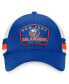 Men's Royal, White New York Islanders Fundamental Striped Trucker Adjustable Hat