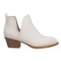 CL by Laundry Cherish Snake Round Toe Cowboy Booties Womens White Casual Boots C 7.5 - фото #1