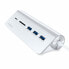 Фото #3 товара Satechi ST-TCHCRS - USB 3.2 Gen 1 (3.1 Gen 1) Type-C - USB 3.2 Gen 1 (3.1 Gen 1) Type-A - MicroSD (TransFlash) - SD - 5000 Mbit/s - Silver - Aluminium