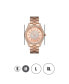 ფოტო #9 პროდუქტის Women's Mondrian Jewelry Set Diamond (1/6 ct.t.w.) 18K Rose Gold Plated Stainless Steel Watch