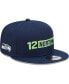 Фото #4 товара Men's College Navy Seattle Seahawks 12 North Collection Snapback Hat
