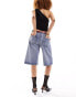 Lioness low rise denim jorts in blue wash