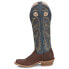 Фото #6 товара Tony Lama Merrit Buckaroo Square Toe Cowboy Mens Blue, Brown Casual Boots SA200