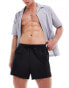 Фото #1 товара Weekday Tan runner swim shorts in black