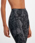 Women's Water-Bubbles 7/8 Leggings, Created for Macy's Черный, S - фото #4