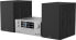 KENWOOD M-925DAB-S Micro Hi-Fi System with DAB+, CD, USB, Bluetooth, 2 x 50 Watt RMS and TFT Display; Frosted Aluminium