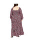 ფოტო #3 პროდუქტის Plus Size Lexie Print Maxi Dress