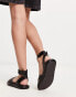 Фото #8 товара Only cross front buckle sandals in black