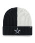 Фото #1 товара Men's Navy Dallas Cowboys Fracture Cuffed Knit Hat