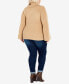 ფოტო #8 პროდუქტის Plus Size Dani Button Cape Sweater