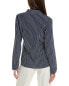 Фото #2 товара Michael Kors Collection Hansen Silk Shirt Women's Navy 12