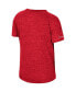 ფოტო #2 პროდუქტის Women's Crimson Distressed Oklahoma Sooners Finalists Tie-Front T-shirt