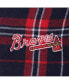 ფოტო #3 პროდუქტის Men's Navy and Red Atlanta Braves Big and Tall Flannel Pants