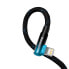 Фото #4 товара Kątowy kabel przewód Power Delivery z bocznym wtykiem USB-C Iphone Lightning 1m 20W niebieski