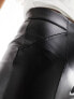 ONLY faux leather leggings in black