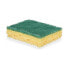 Фото #4 товара Набор мочалок Абразивное волокно Жёлтый Зеленый Целлюлоза 9 x 5,5 x 2,5 cm (14 штук)