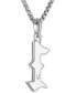 Фото #3 товара Men's Black Diamond Number 1 Pendant Necklace (1/4 ct. t.w.) in Silver-Tone Stainless Steel, 24" + 2" extender