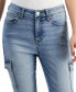 Фото #6 товара Juniors' High-Rise Skinny Cargo Jeans