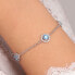 Glittering silver bracelet with Tesori SAIW96 crystals