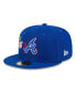 ფოტო #2 პროდუქტის Men's Royal Atlanta Braves City Connect Icon 59FIFTY Fitted Hat