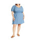 ფოტო #1 პროდუქტის Plus Size Emma Mini Dress