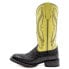 Фото #3 товара Ferrini Kai Embroidery Square Toe Cowboy Womens Black, Yellow Casual Boots 925