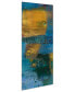 Фото #5 товара Reedy Blue I III Frameless Free Floating Tempered Art Glass Abstract Wall Art, 63" x 24" x 0.2"