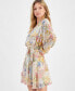 ფოტო #3 პროდუქტის Women's Zinna Floral-Print Faux-Wrap Dress