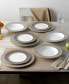 Фото #24 товара Infinity 4 Piece Dinner Plate Set, Service for 4