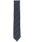 Фото #5 товара Men's Slim Stripe Tie, Created for Macy's